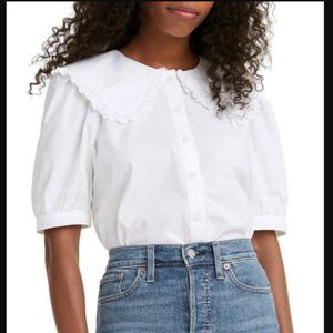 Levi's Olympia Short Sleeve Collar Blouse